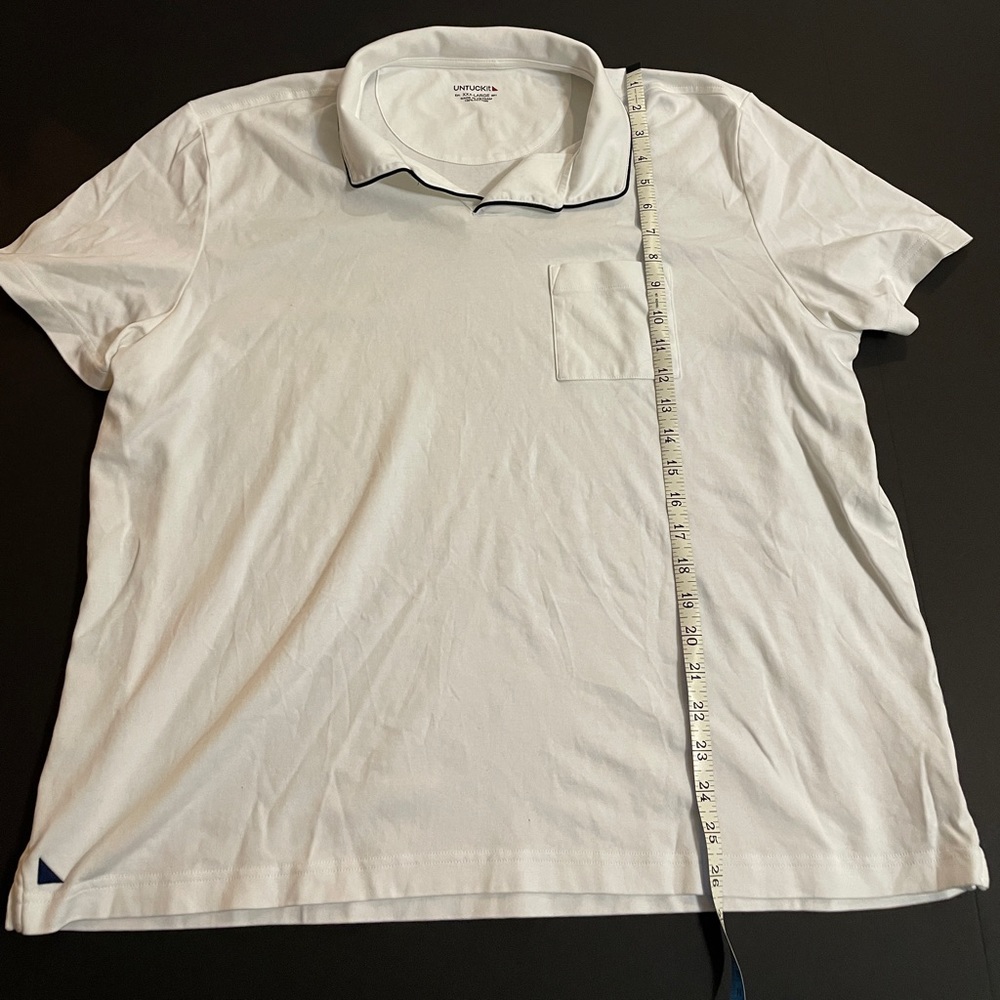 Mens Untuckit Altavia Johnny Shirt XXXL White EUC